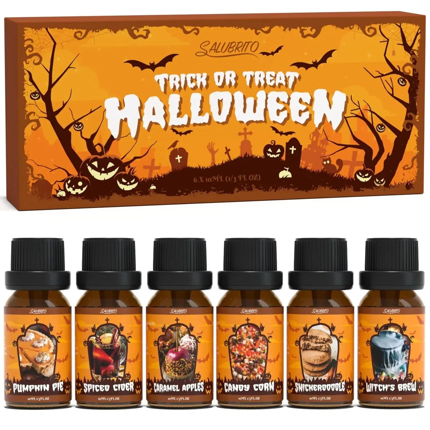 SALUBRITO Halloween Fragrance Oils Set - CRYSTALOIL