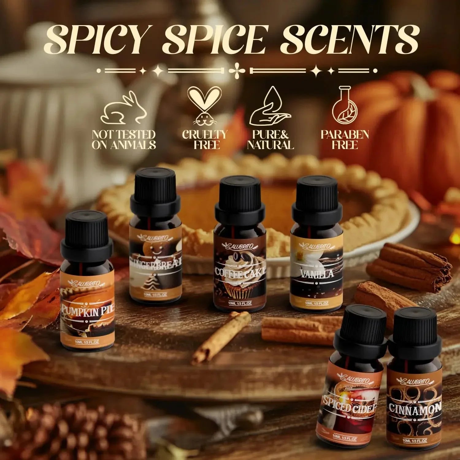 SALUBRITO Halloween Fragrance Oils Set - CRYSTALOIL