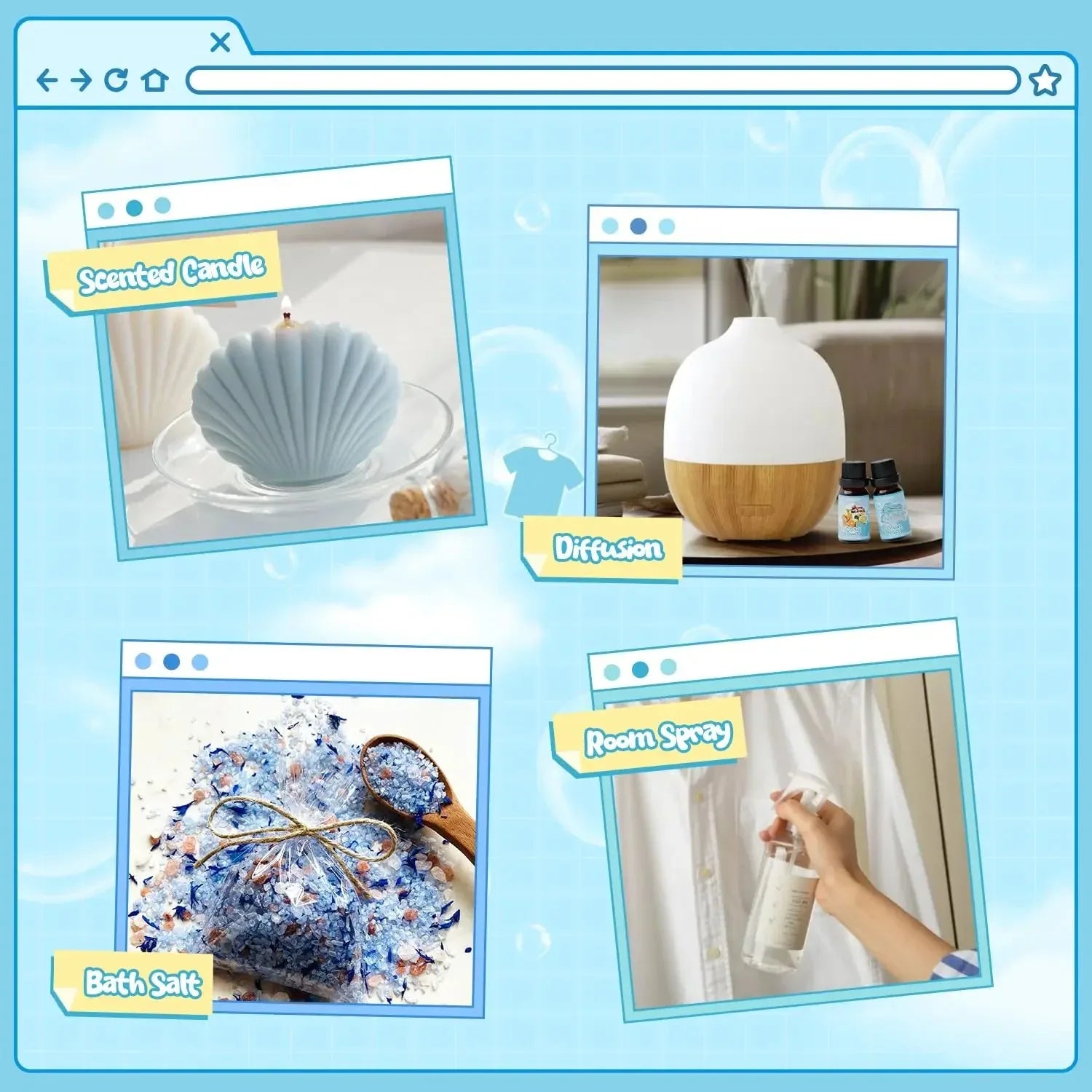 SALUBRITO Halloween Fragrance Oils Set - CRYSTALOIL