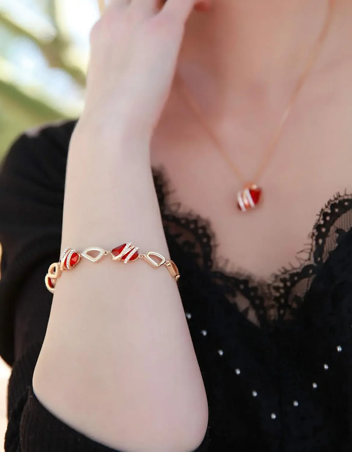 Leafael Wish Charm Bracelet – Healing Crystals & Birthstone, Gift Ready - CRYSTALOIL