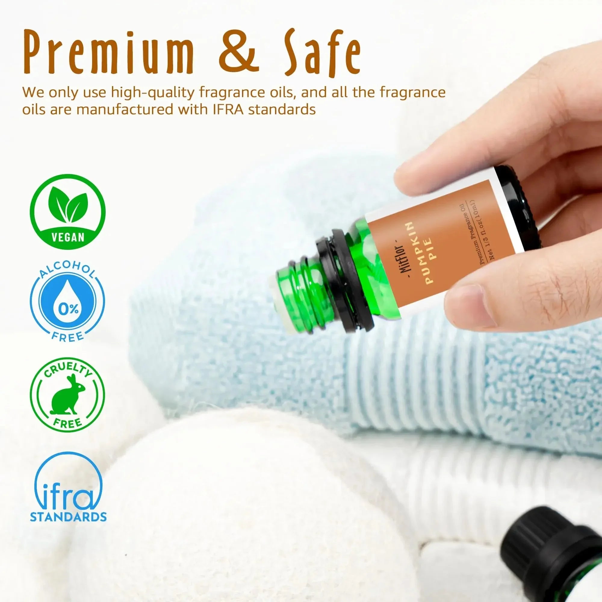 6 Fall Scents for Diffusers, Candles & Soaps (10ml Each) - CRYSTALOIL