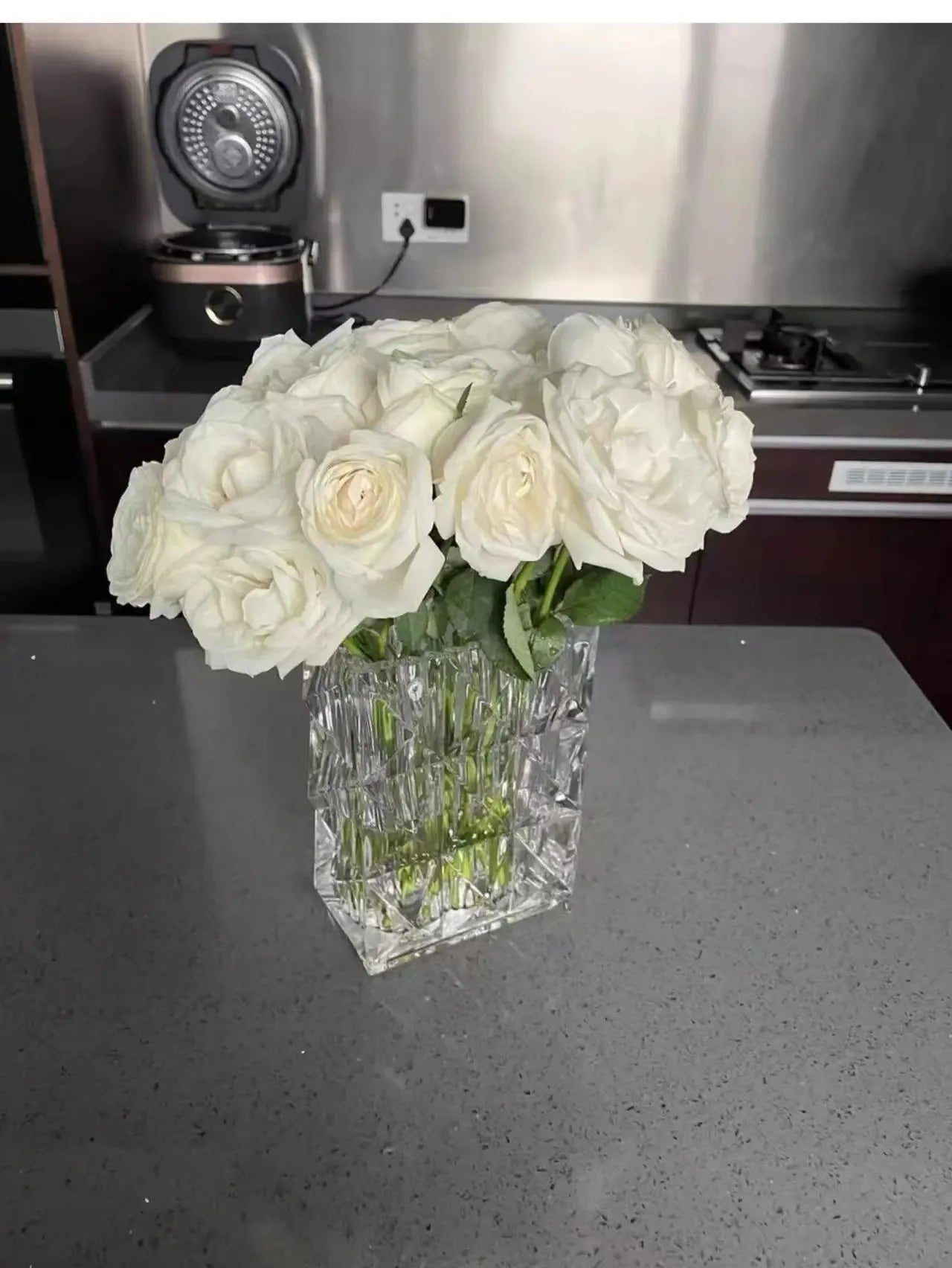 Nordic Light Luxury Bakala Crystal Vase Home Decoration - CRYSTALOIL