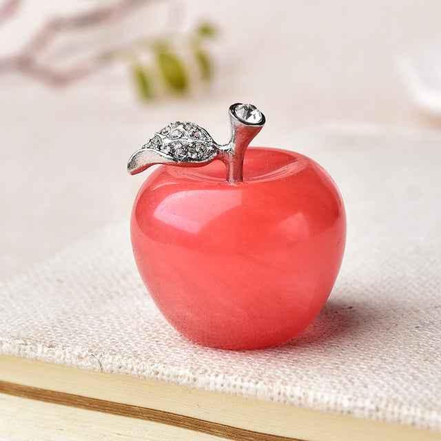 Natural Crystal Apple Colorful Quartz Stone Opal Decoration - CRYSTALOIL