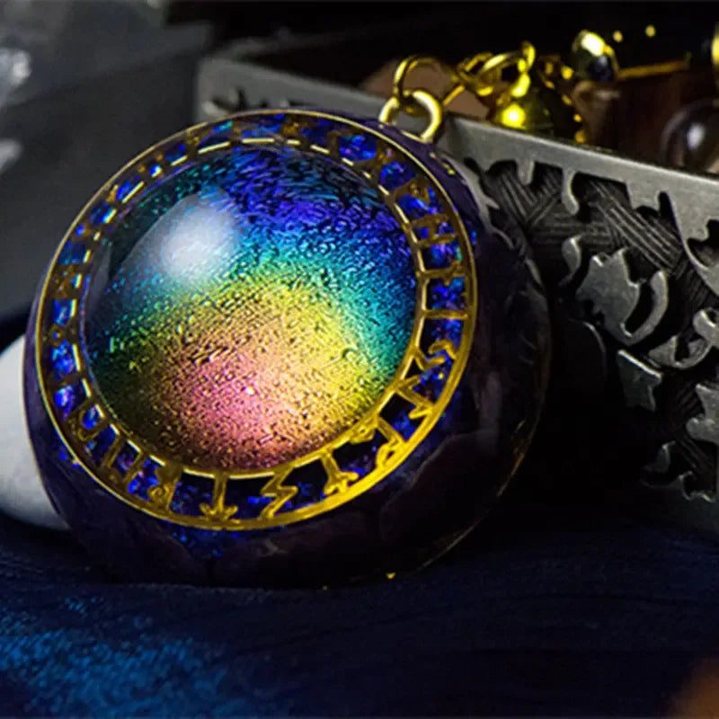 Wheel of Time Rainbow Crystal Pendant Necklace - CRYSTALOIL