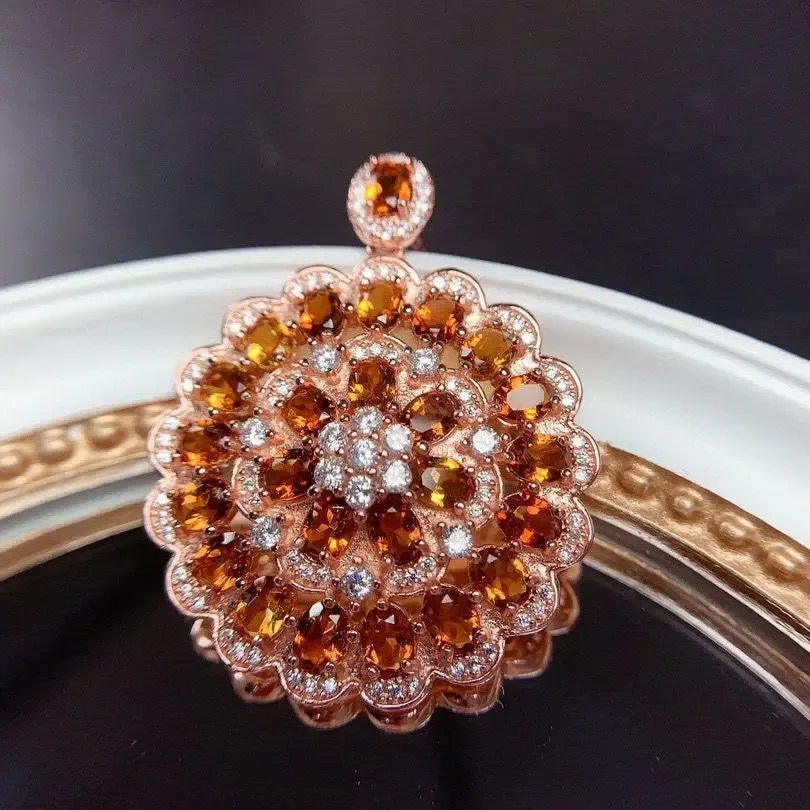 Natural Citrine Pendant Crystal - CRYSTALOIL