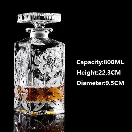 Large Crystal Glass Wine Bottle Creative Red Wine Decanter - CRYSTALOIL