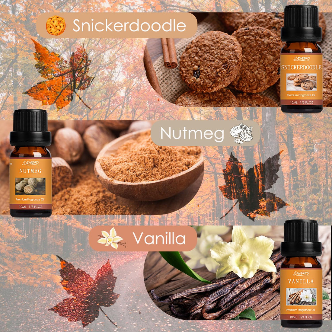 SALUBRITO Halloween Fragrance Oils Set