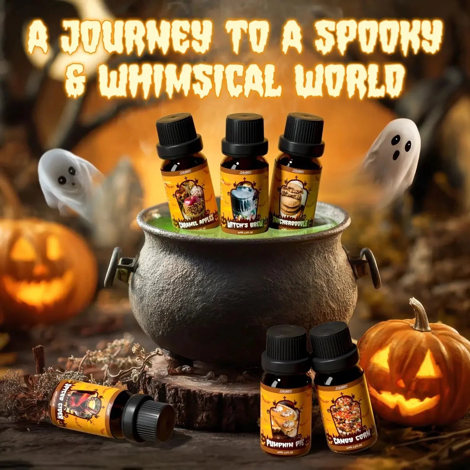 SALUBRITO Halloween Fragrance Oils Set - CRYSTALOIL