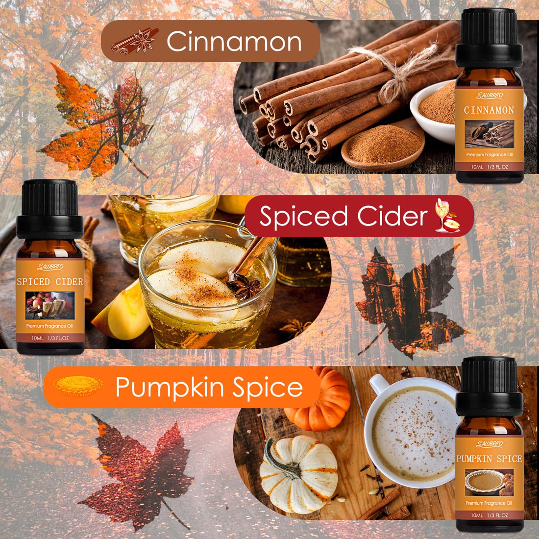 SALUBRITO Halloween Fragrance Oils Set