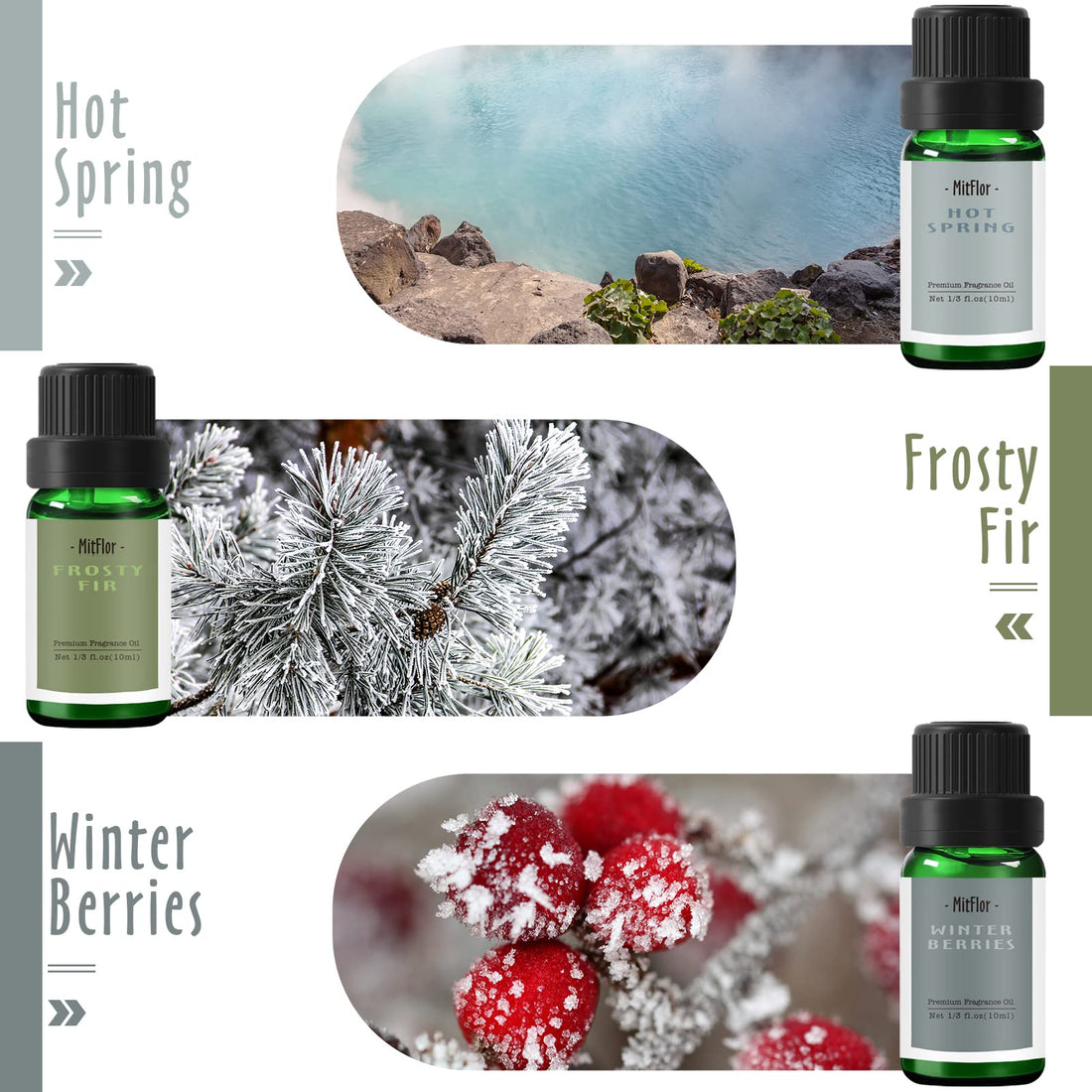 6 Fall Scents for Diffusers, Candles & Soaps (10ml Each)
