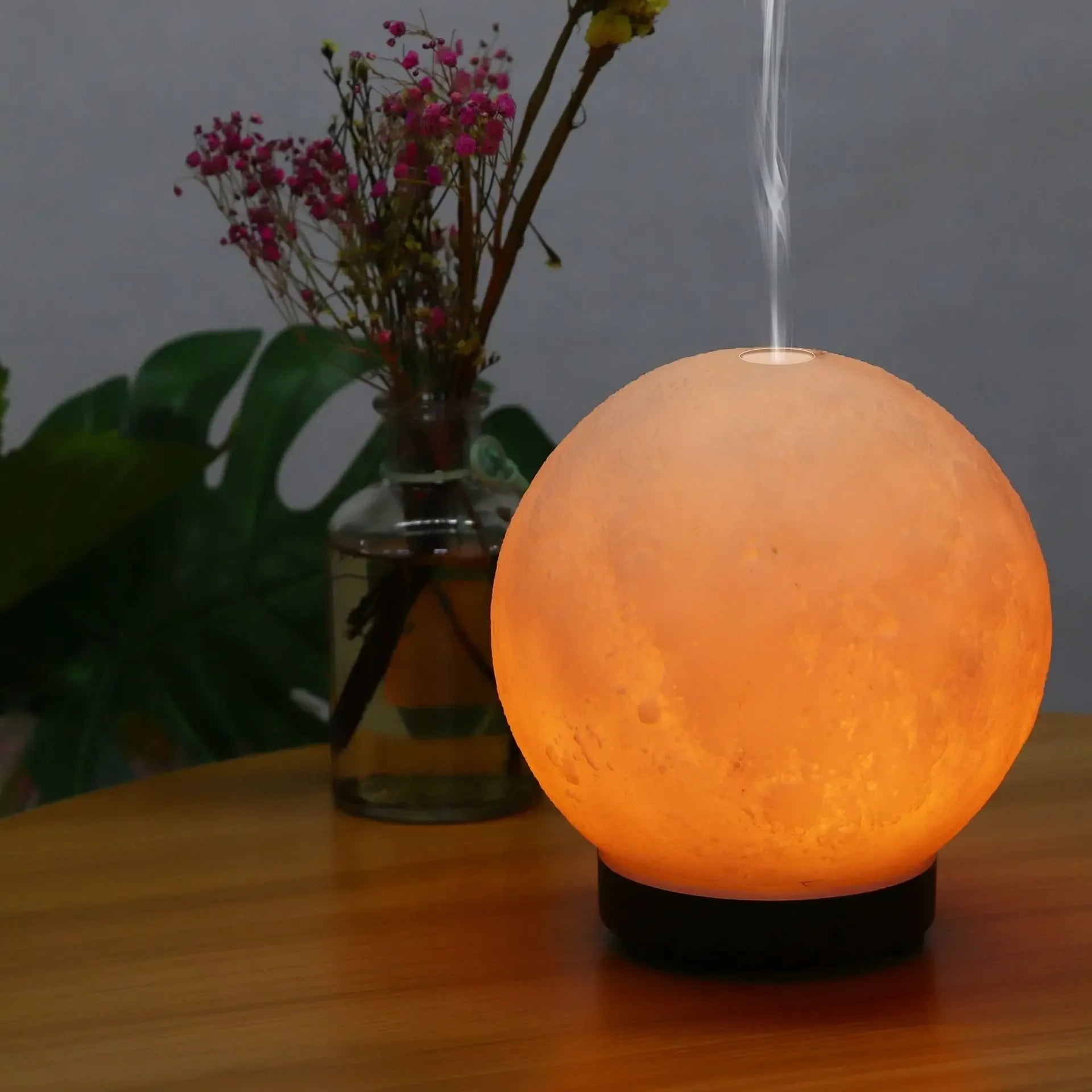 Moon Light Ultrasonic Humidifier Aroma Diffuser, Moon Light Ultrasonic Humidifier Aroma Diffuser, blending soothing humidity with aroma - CRYSTALOIL