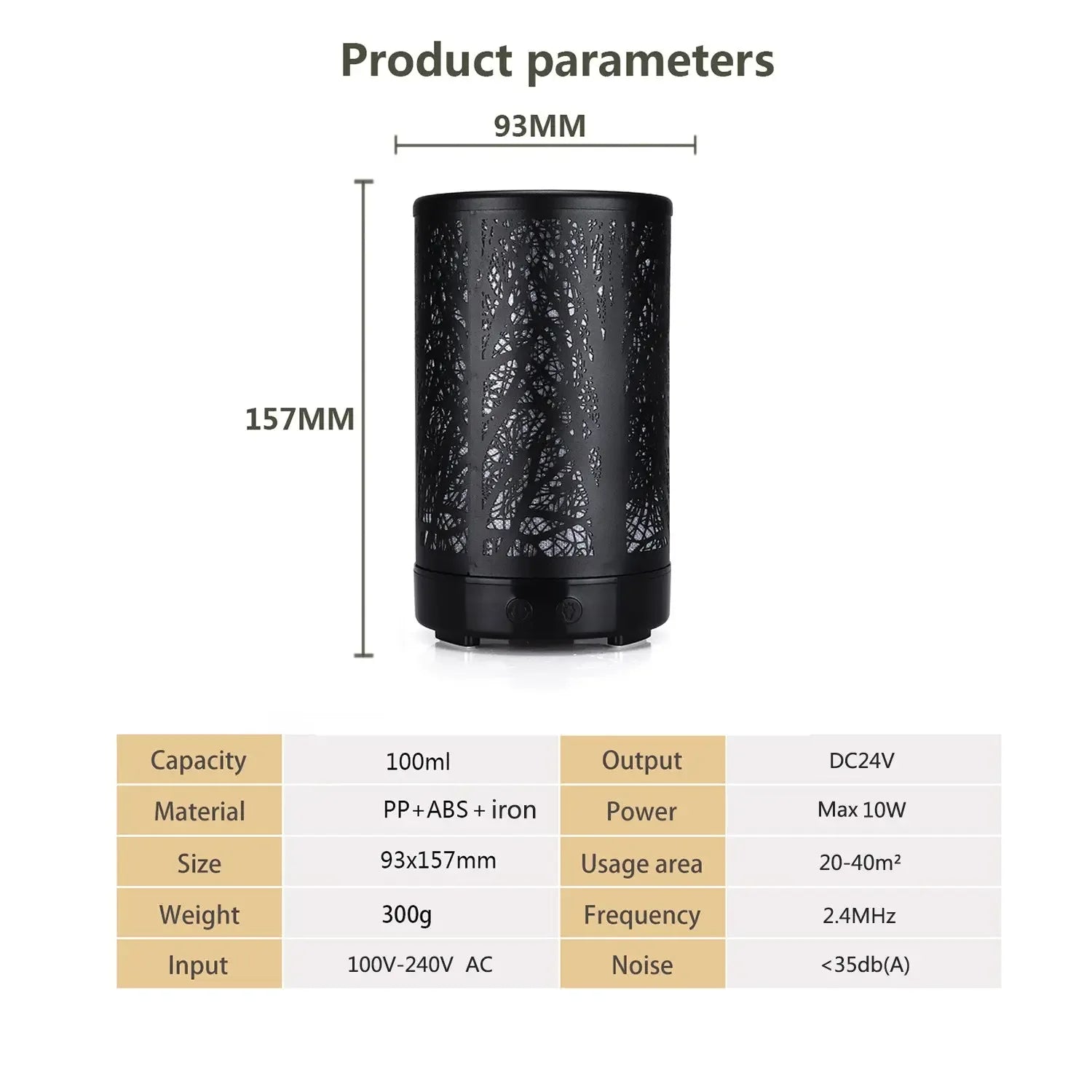 Flat Head Woods Wrought Iron Aroma Diffuser - CRYSTALOIL