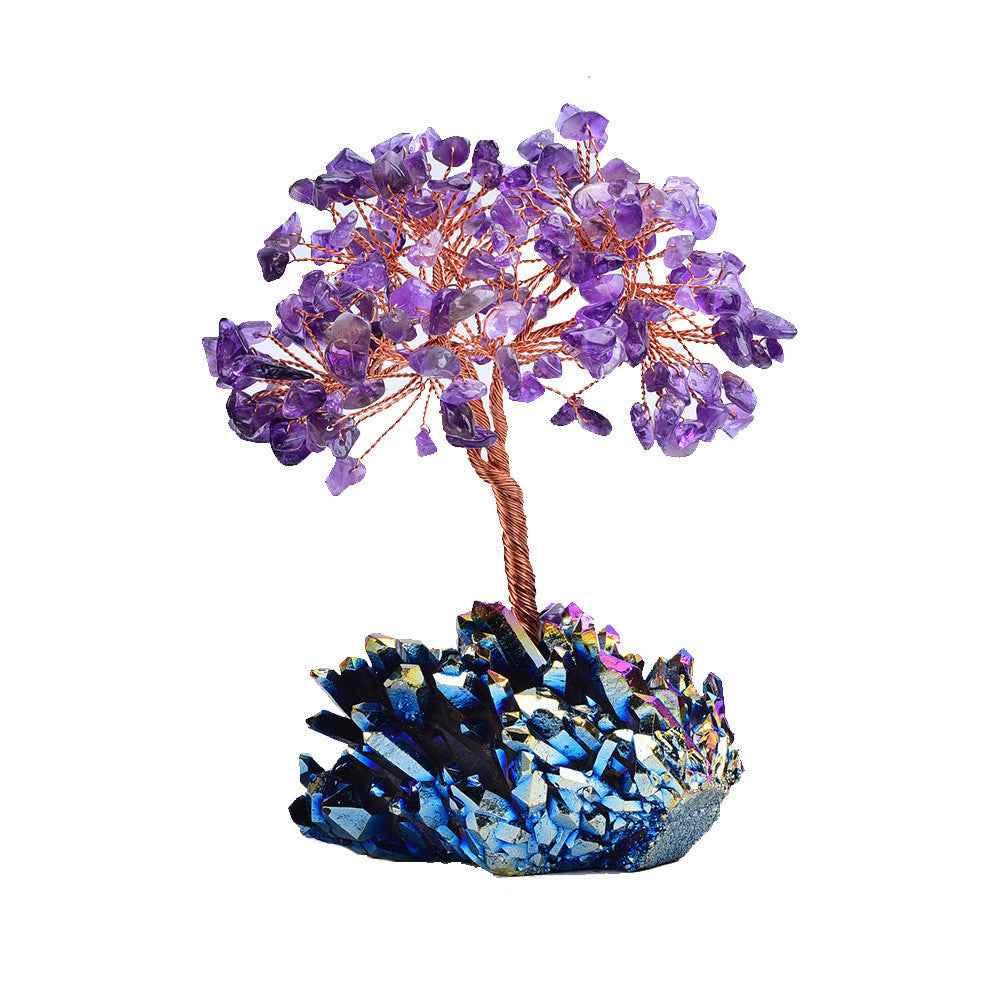 Natural Original Ecological Colorful Cluster Crystal Block Crystal Tree Energy Stone, Natural Original Ecological Colorful Cluster Crystal Block Crystal Tree Energy Stone - CRYSTALOIL