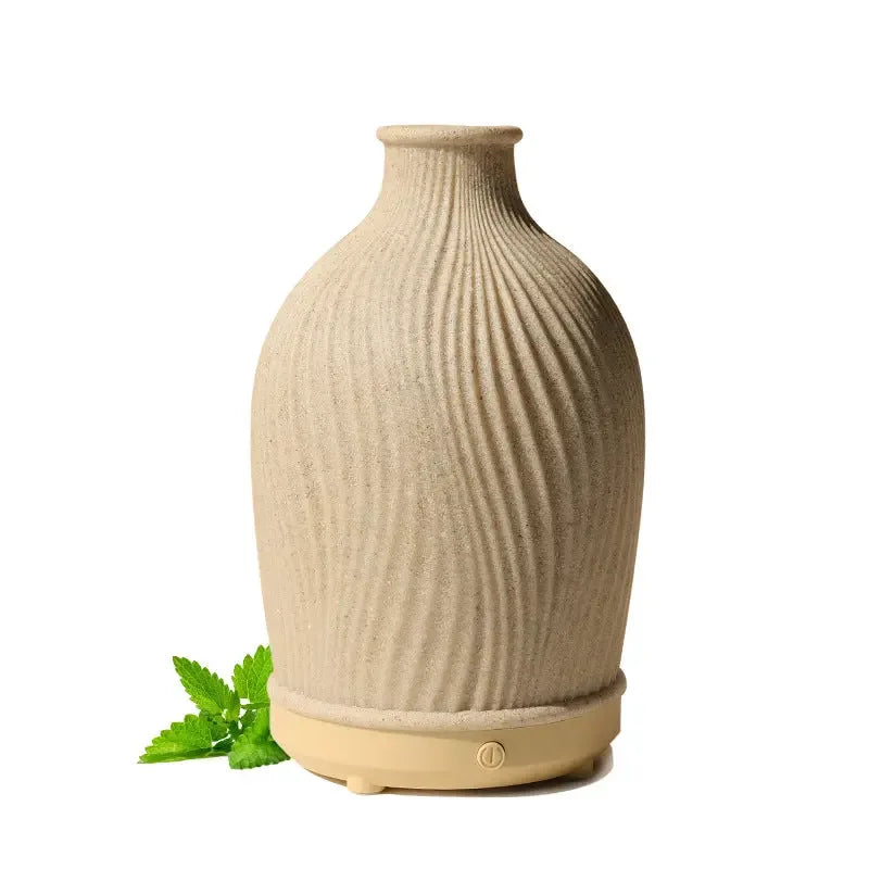 Simple Vase Shaped Aromatherapy Humidifier, with elegant design, resembling a classic vase to seamlessly blend into any room decor - CRYSTALOIL