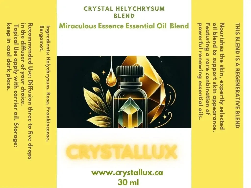 Luxury Helichrysum Essential Oil for Skin Rejuvenation and Regeneration - CRYSTALOIL