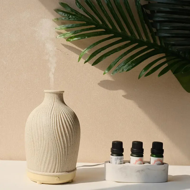 Simple Vase Shaped Aromatherapy Humidifier, with elegant design, resembling a classic vase to seamlessly blend into any room decor - CRYSTALOIL