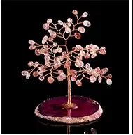 Crystal Lucky Tree Lucky Tree Natural Agate Piece Lucky Tree, Crafted with meticulous attention, this enchanting piece radiates positive energy - CRYSTALOIL