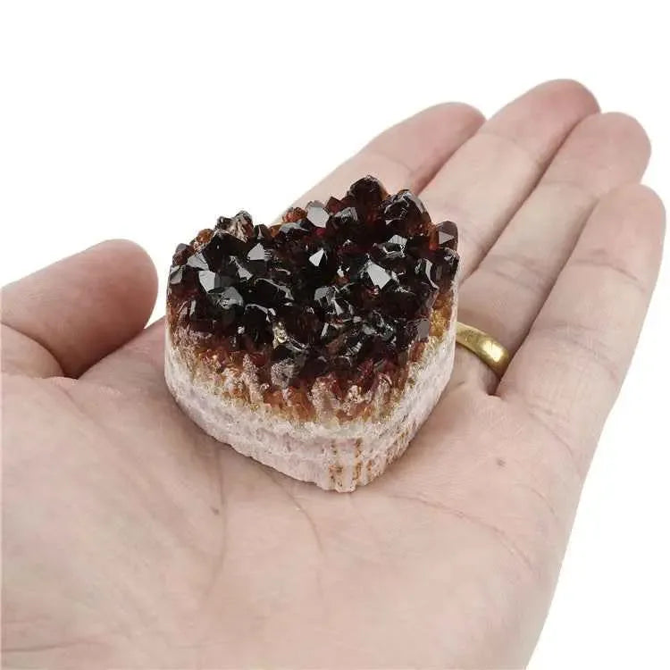 Natural Topaz QUARTZ Cluster Crystal Heart-shaped Crafts - CRYSTALOIL