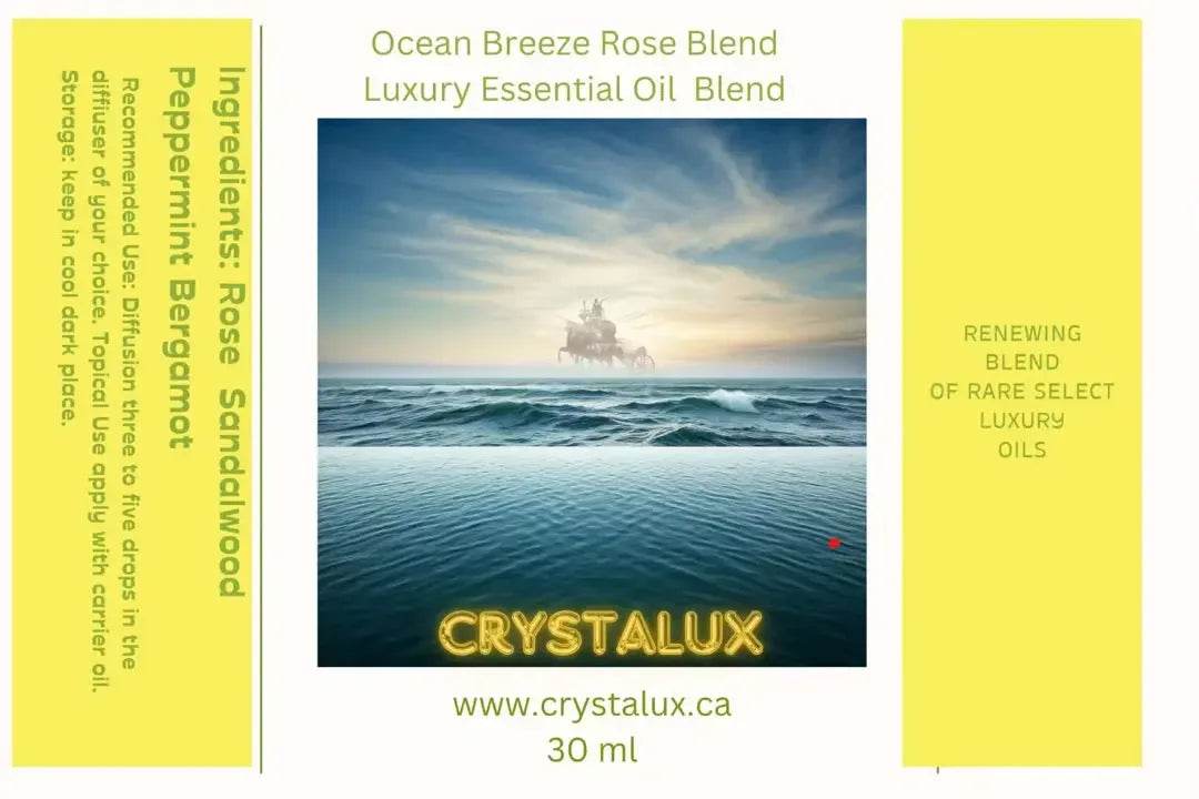 Ocean breeze invigorating blend Rose Sandalwood Essential Oil Blend - CRYSTALOIL