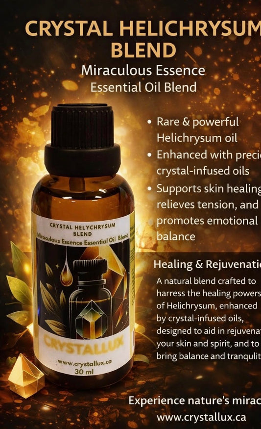 Box of 4 bottles Luxury Helichrysum Essential Oil for Skin Rejuvenation and Regeneration
