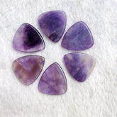 Round Tip Guitar Pick Made of Genuine Amethyst Stone Crystal Bead,Figher Guitar Pick 1pcs - CRYSTALOIL