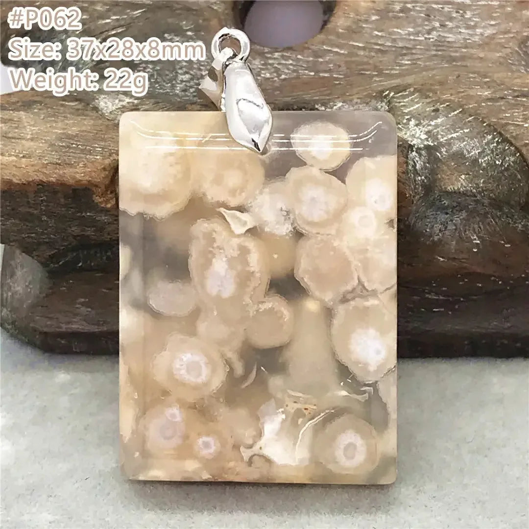 Natural Cherry Agate Crystal Pendant Jewelry For Women Lady Men Healing Love Luck Gift Water Drop Beads Silver Gemstone AAAAA - CRYSTALOIL