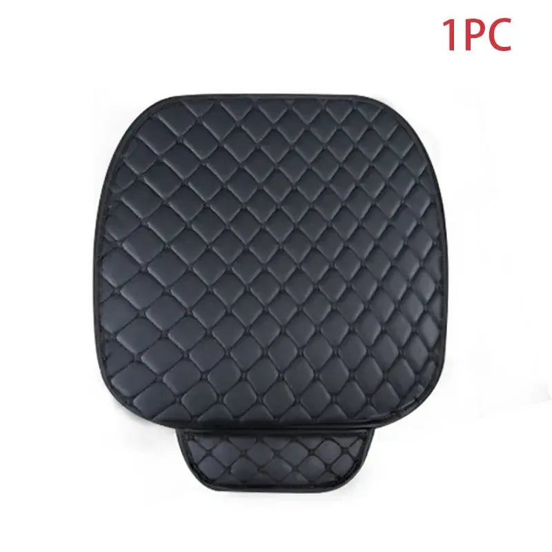 SEAMETAL Artificial Leather Car Seat Covers Four Seasons Car Seat Cover Interior Leather Seats Protector Chair Mats Accessories - CRYSTALOIL