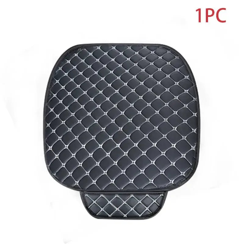 SEAMETAL Artificial Leather Car Seat Covers Four Seasons Car Seat Cover Interior Leather Seats Protector Chair Mats Accessories - CRYSTALOIL