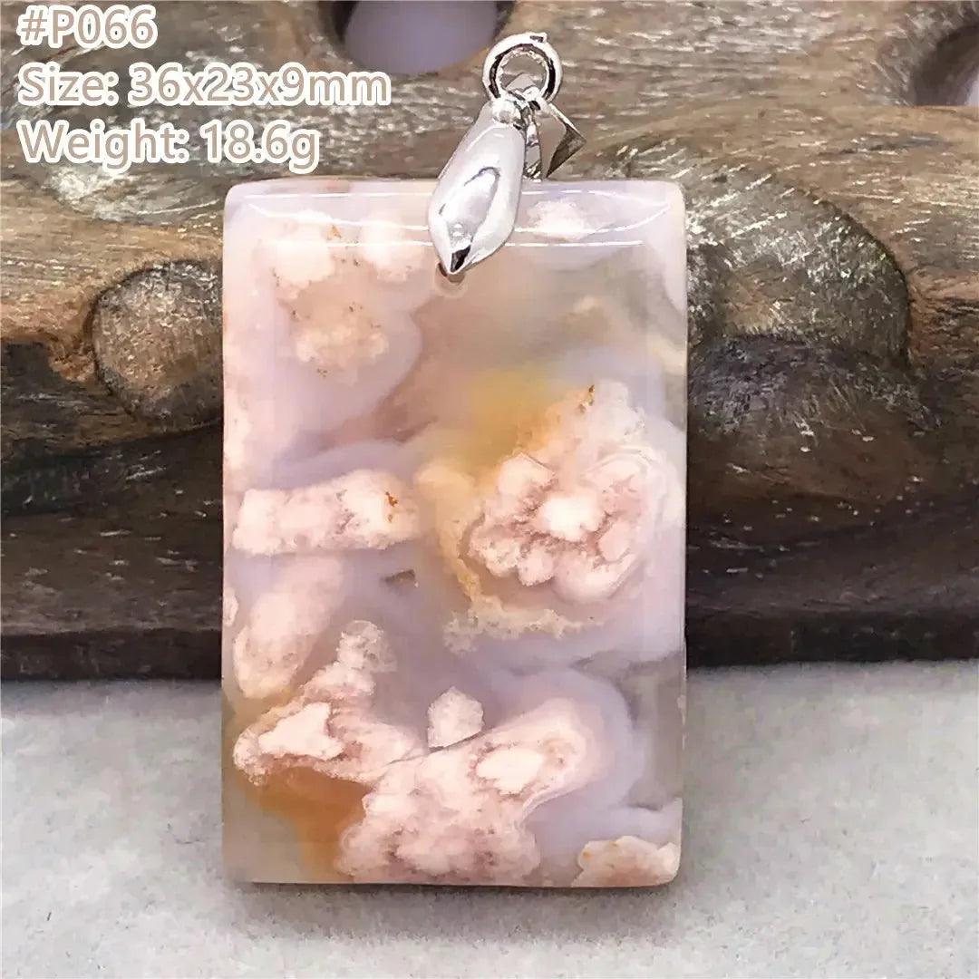 Natural Cherry Agate Crystal Pendant Jewelry For Women Lady Men Healing Love Luck Gift Water Drop Beads Silver Gemstone AAAAA - CRYSTALOIL