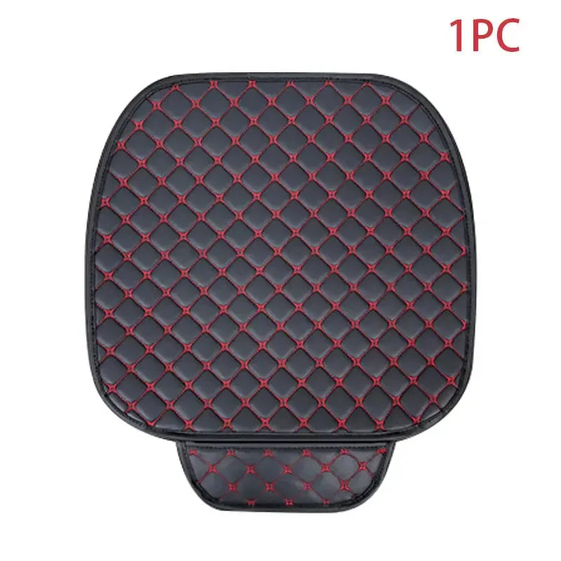 SEAMETAL Artificial Leather Car Seat Covers Four Seasons Car Seat Cover Interior Leather Seats Protector Chair Mats Accessories - CRYSTALOIL