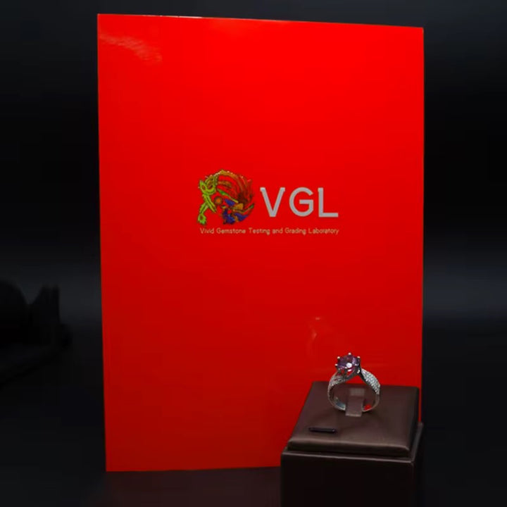 Crystallux Brand Sterling  Silver natural citrine  Ring with VGL certificate