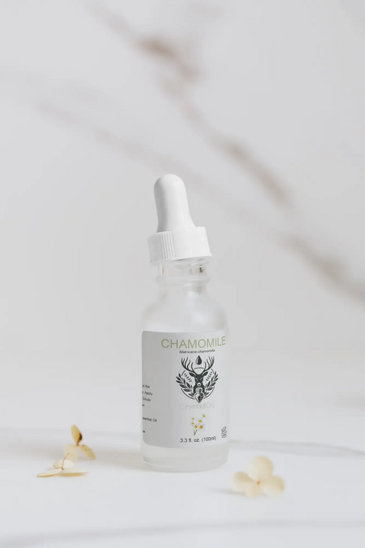 Luxury Chamomile Essential Oil - Indulge in Sophistication with Premium Big Bottles - CRYSTALOIL