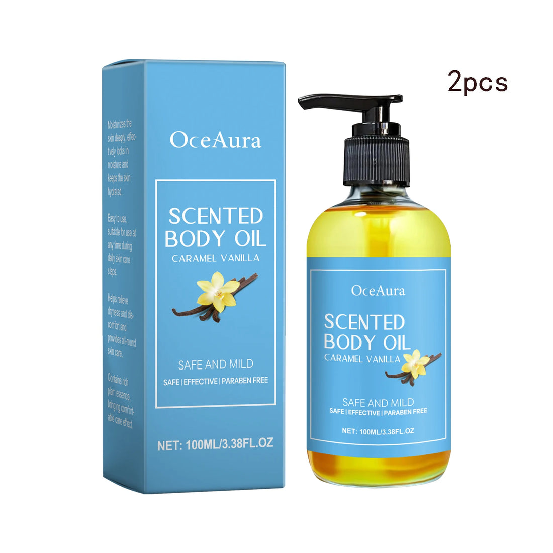 Vanilla Body Massage Oil Improve Moisturizing Relieve Stress