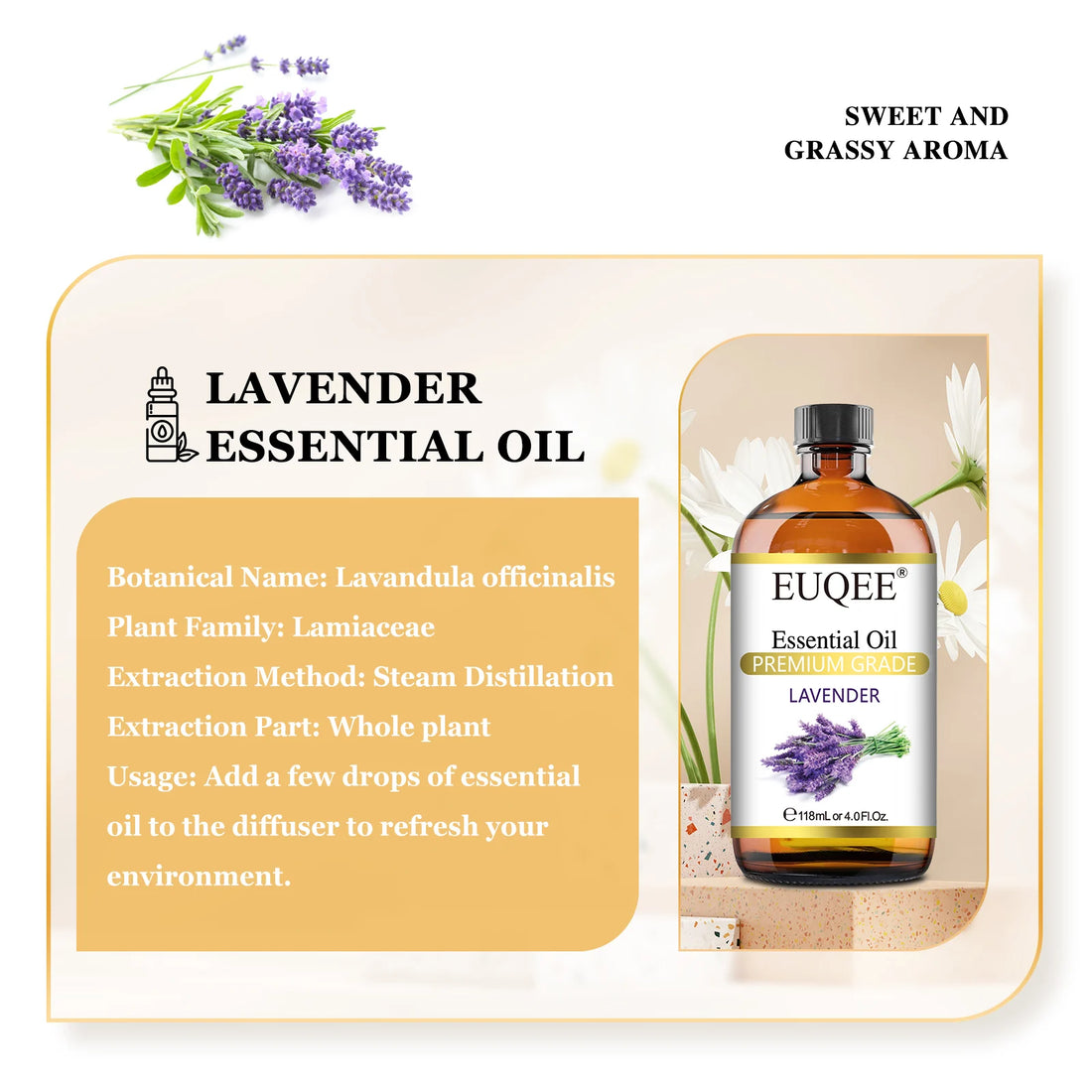 EUQEE 4 Fl Oz Essential Oils for Aromatherapy Humidifiers