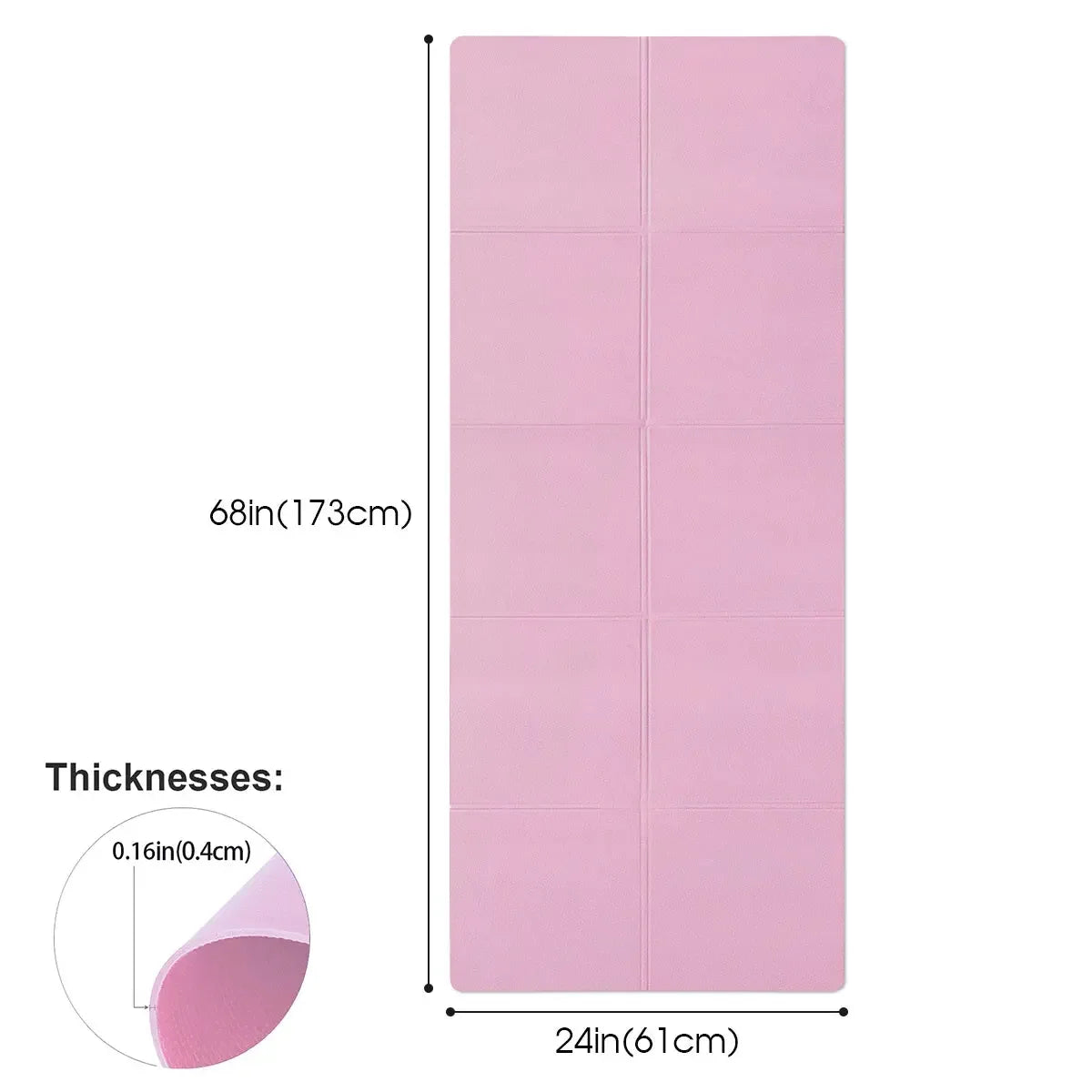 4MM Thick EVA Yoga Mats Anti-slip Sport Fitness Mat Blanket For Exercise Yoga And Pilates Gymnastics Mat Fitness Equipment - CRYSTALOIL