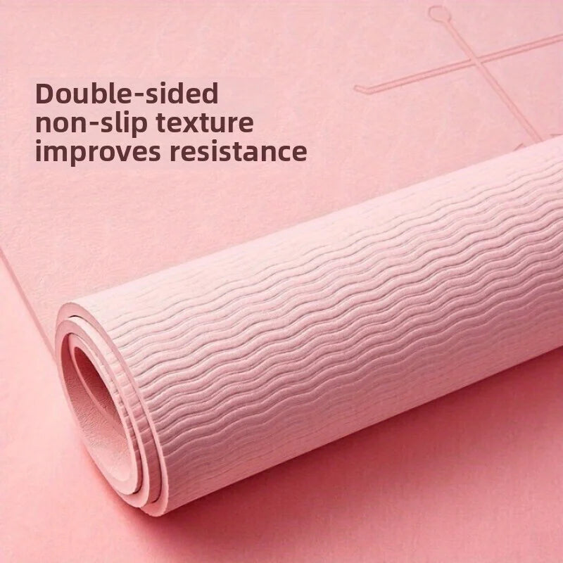 72*31inch Yoga mat, thickened soundproof mat, anti slip and shock-absorbing fitness yoga mat, suitable for indoor use