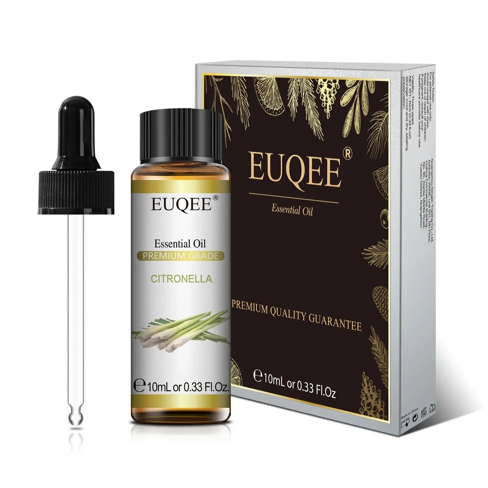 EUQEE 10ml Natural Plant Essential Oil - CRYSTALOIL
