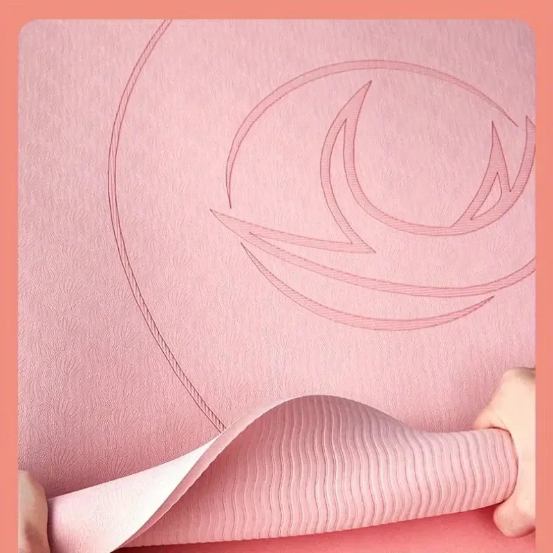 72*31inch Yoga mat, thickened soundproof mat, anti slip and shock-absorbing fitness yoga mat, suitable for indoor use - CRYSTALOIL