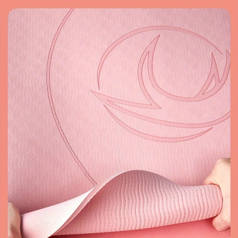 72*31inch Yoga mat, thickened soundproof mat, anti slip and shock-absorbing fitness yoga mat, suitable for indoor use