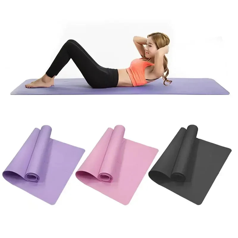 4MM Thick EVA Yoga Mats Anti-slip Sport Fitness Mat Blanket For Exercise Yoga And Pilates Gymnastics Mat Fitness Equipment - CRYSTALOIL