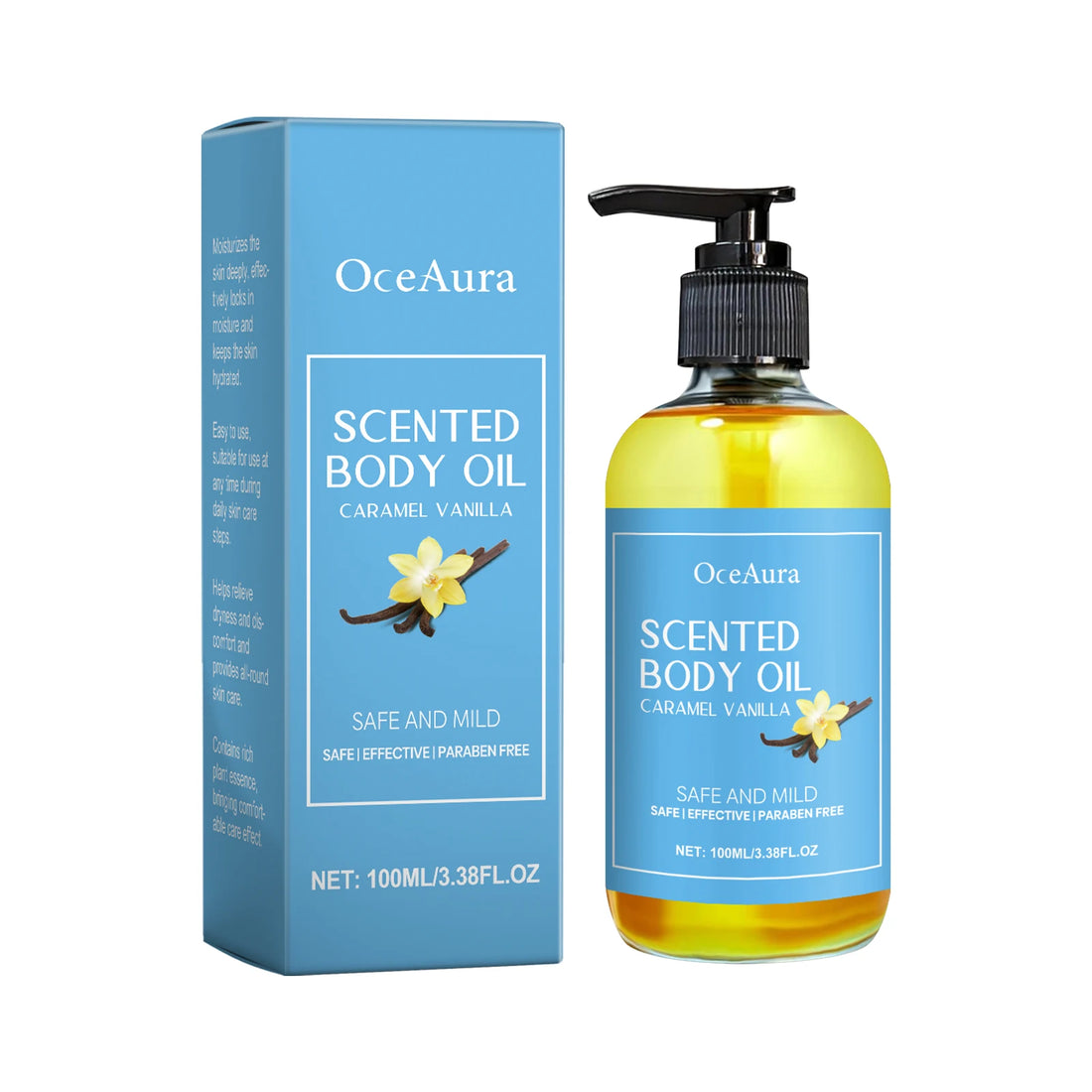 Vanilla Body Massage Oil Improve Moisturizing Relieve Stress