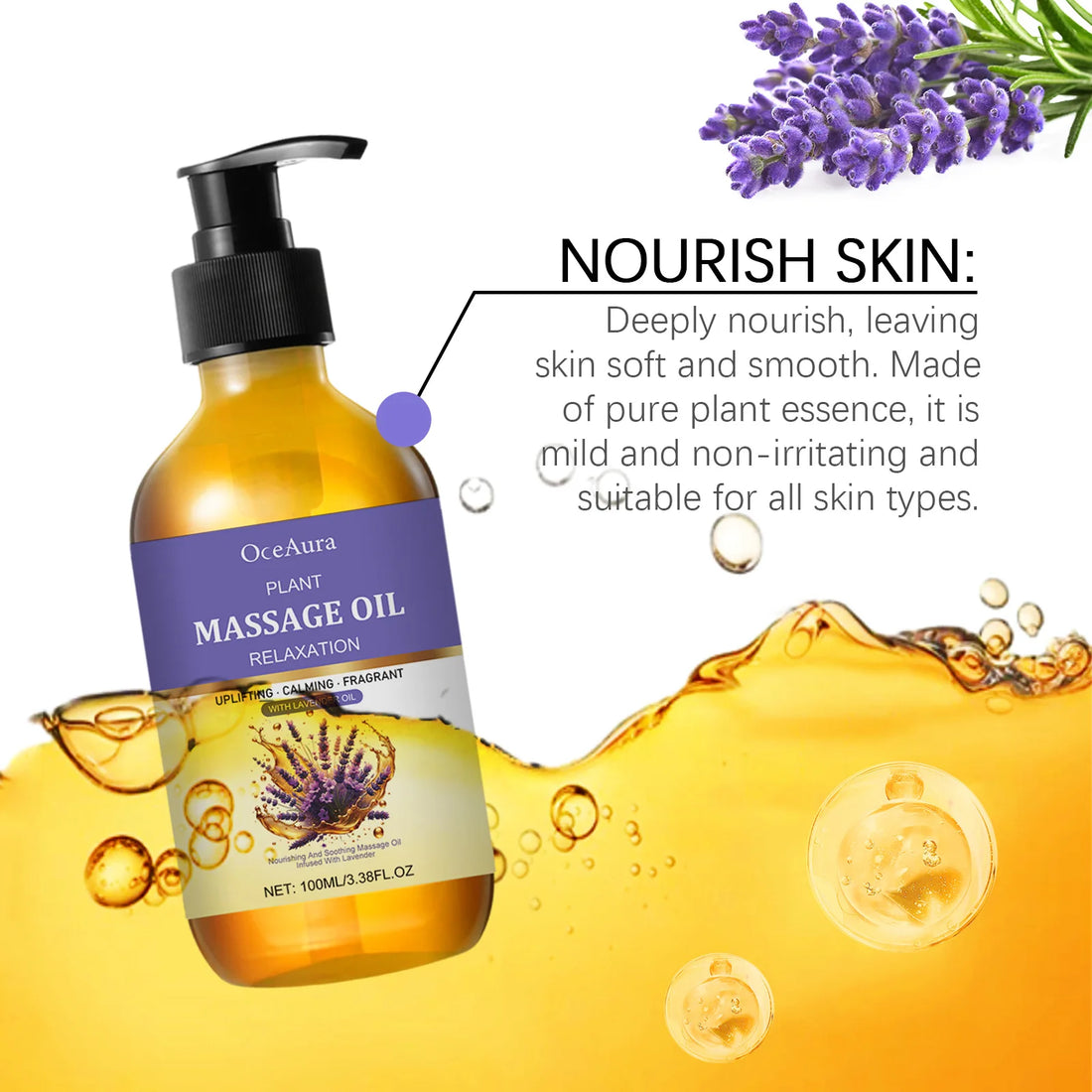 Lavender Essential Oil Relief Stress Improve Sleep