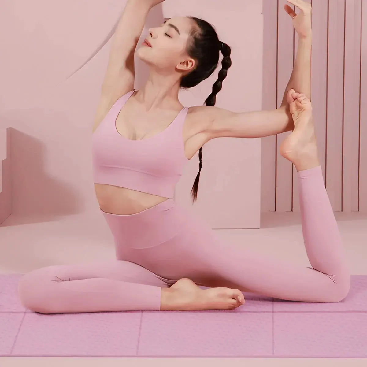 4MM Thick EVA Yoga Mats Anti-slip Sport Fitness Mat Blanket For Exercise Yoga And Pilates Gymnastics Mat Fitness Equipment - CRYSTALOIL