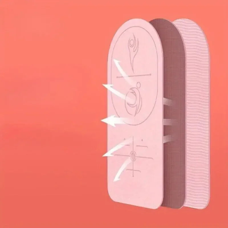 72*31inch Yoga mat, thickened soundproof mat, anti slip and shock-absorbing fitness yoga mat, suitable for indoor use - CRYSTALOIL