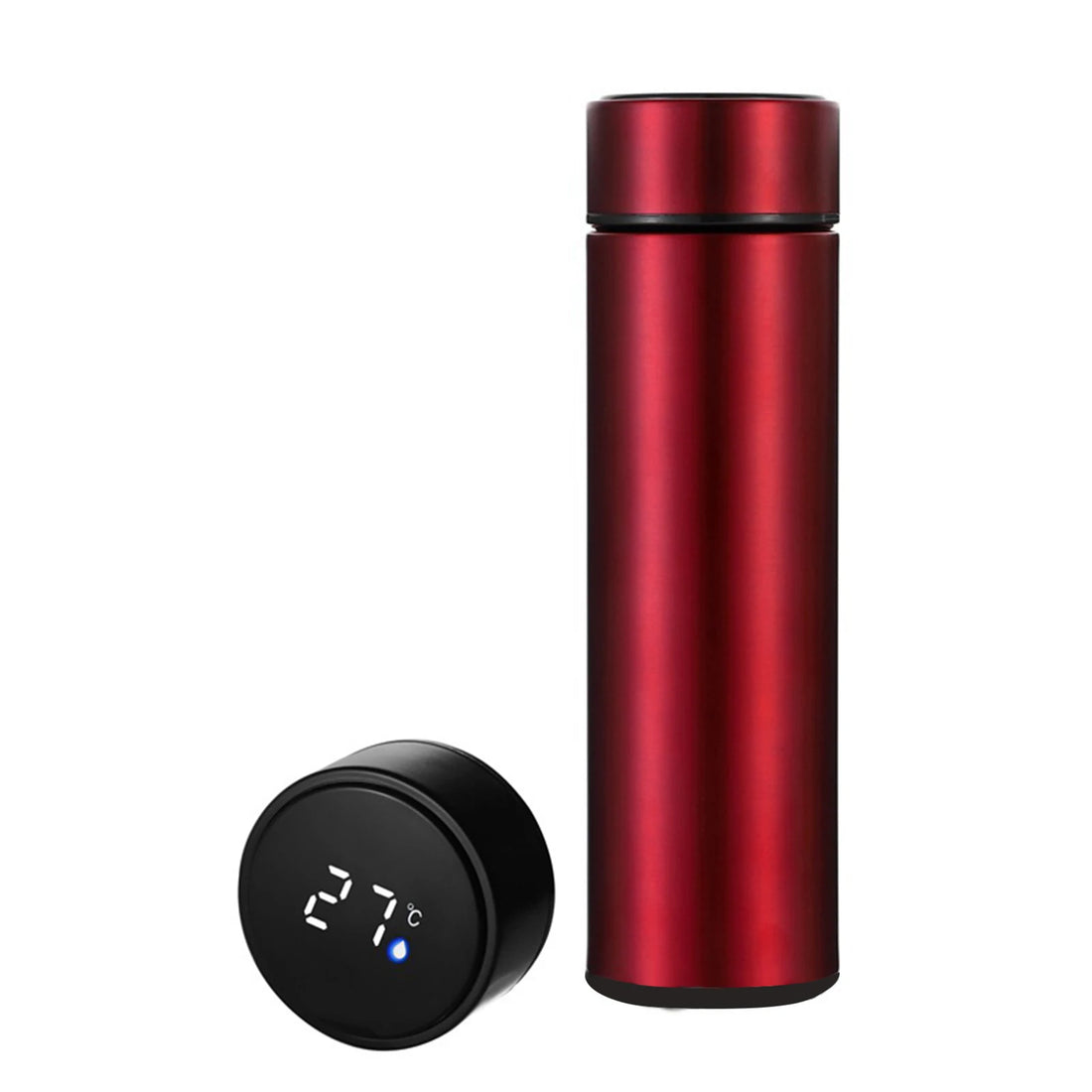 500ml Smart Vacuum Insulated Stainless Steel Water Bottle LED Temperature Display Spill Proof Portable for Home Travel Sports