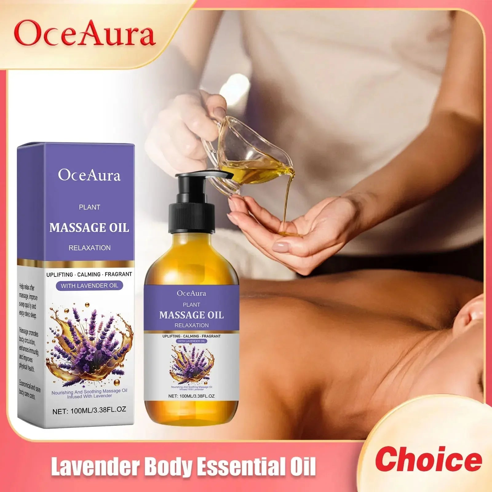 Lavender Essential Oil Relief Stress Improve Sleep - CRYSTALOIL