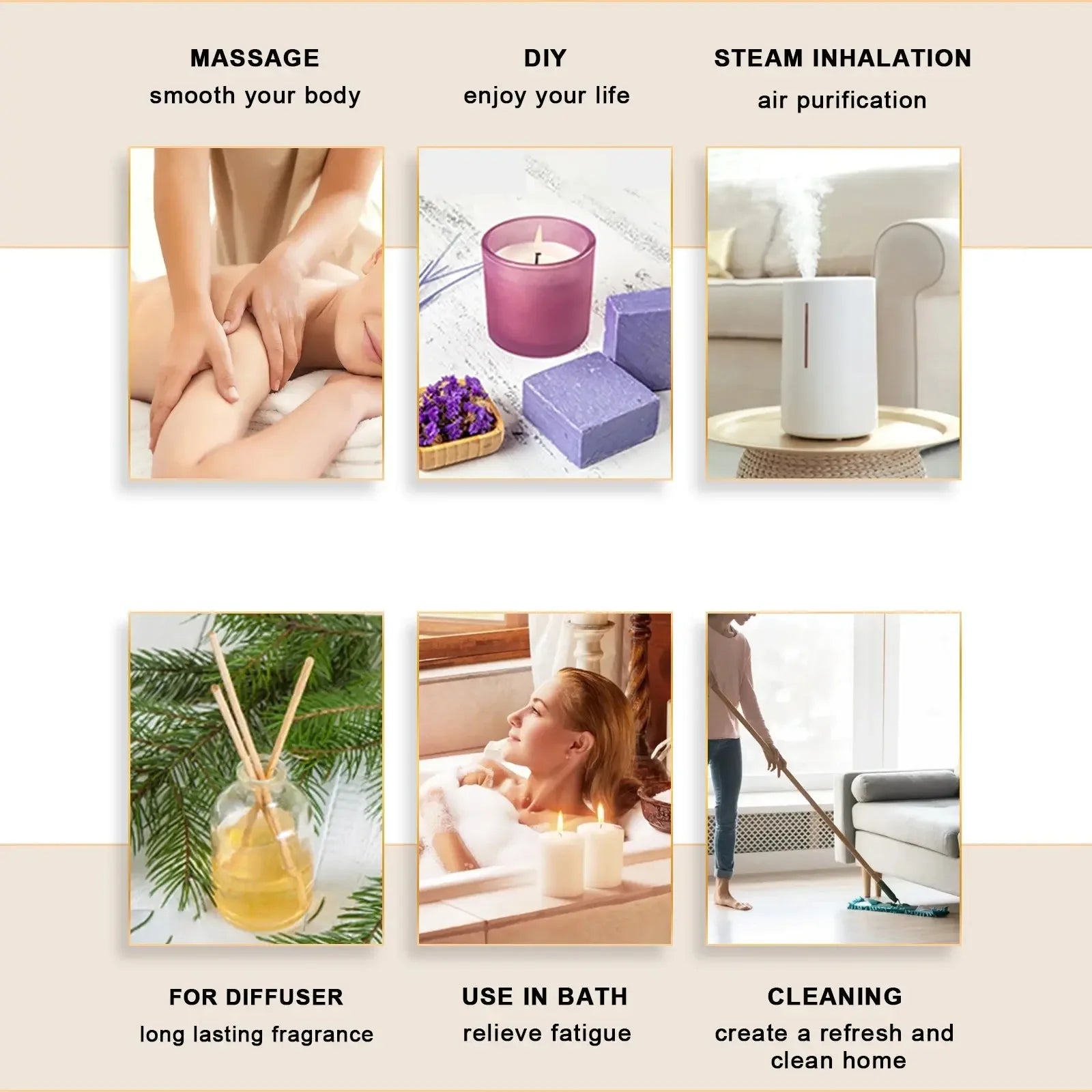 EUQEE 10ml Natural Plant Essential Oil - CRYSTALOIL