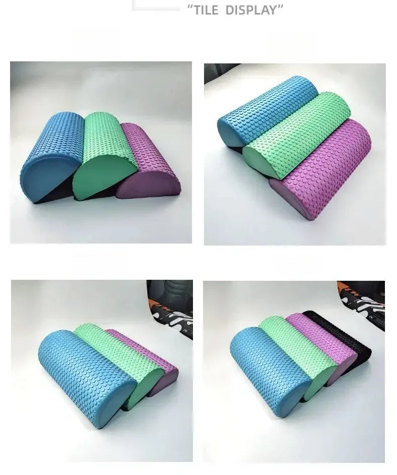 30/33cm Fitness Foam Roller Yoga Massage Roller EPP Pilates Foam Body Muscle Massage Roller Therapy Exercises Gym Home Exercise - CRYSTALOIL