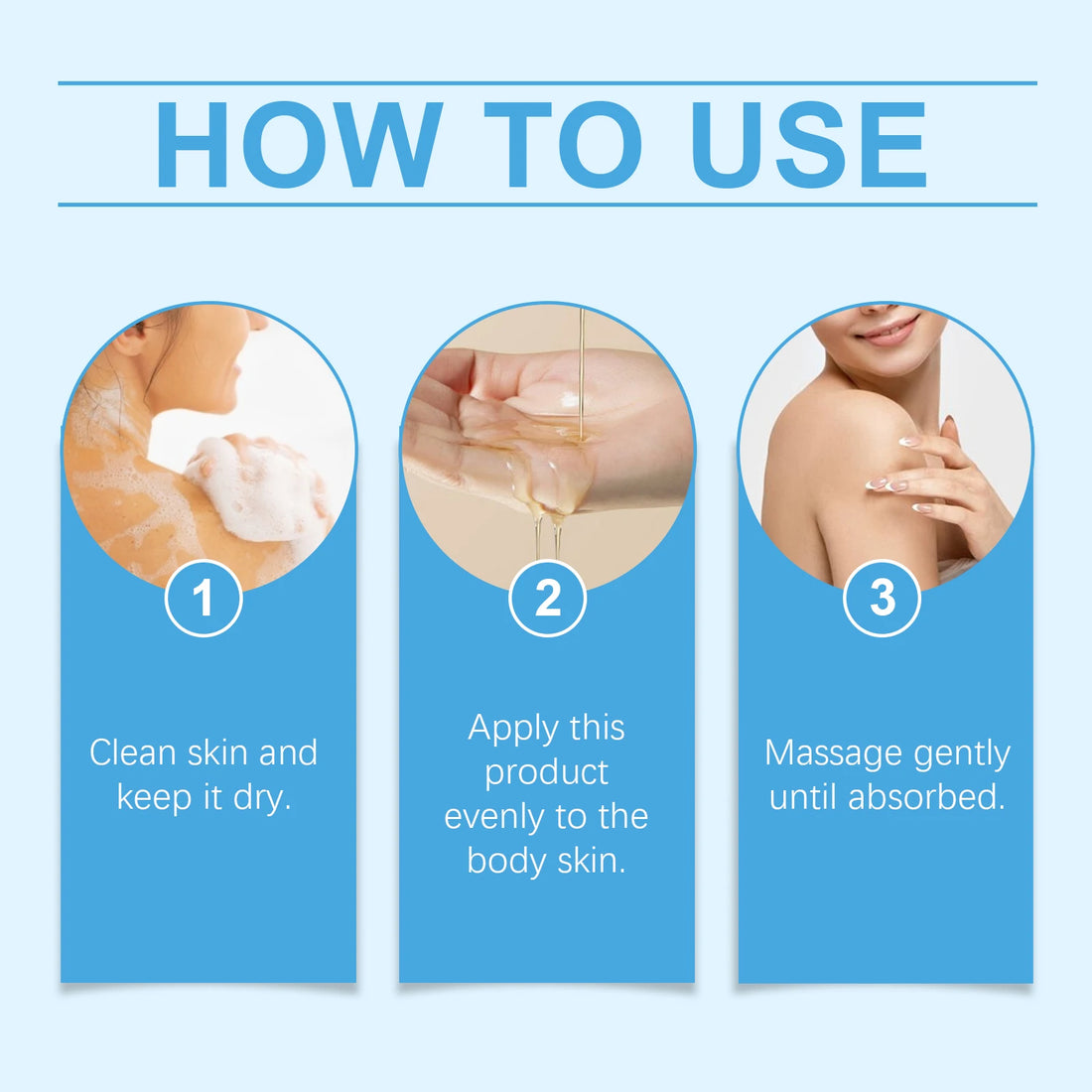 Vanilla Body Massage Oil Improve Moisturizing Relieve Stress
