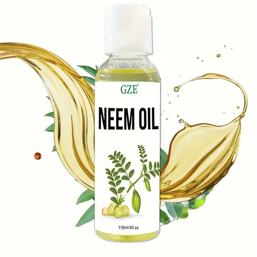 GZE Neem Oil for Skin, Hair Growth Undiluted Cold-Pressed - CRYSTALOIL